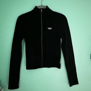 Small Vans Black Fitted Zip-Up